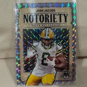 2024 Josh Jacobs Panini Mosaic Silver Prizm Notoriety Mint condition…